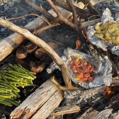 Dauntless fine dining beach meal